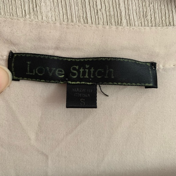 Love Stitch Size Small Pink BoHo Blouse - Picture 2 of 8